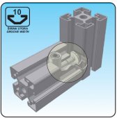 CONECTOR GV PENTRU CANAL TIP 10/PROFIL 60