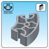 Profil 40 R80 60˚